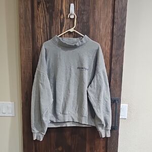Essentials Men's Crewneck Sweater in Light Gray